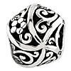 Sterling Silver Reflections Flowers Vines Bali Bead