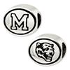 Sterling Silver University of Memphis Bead
