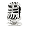 Sterling Silver Reflections Microphone Bead