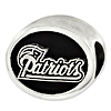 Sterling Silver New England Patriots Bead