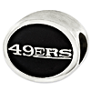 Sterling Silver San Francisco 49ers Bead