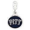 Sterling Silver University of Pittsburgh Dangle Bead