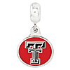 Sterling Silver Texas Tech University Dangle Bead