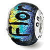 Sterling Silver Reflections Florida Dichroic Glass Bead