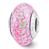 Sterling Silver Reflections Pink Synthetic Opal Mosaic Bead