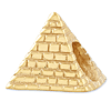 Sterling Silver Gold-plated Reflections Pyramid Bead