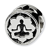 Sterling Silver Reflections Yoga Lotus Bead