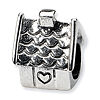 Sterling Silver Reflections House Bead