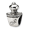 Sterling Silver Reflections Love Perfume Bottle Bead