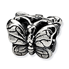 Sterling Silver Reflections Antiqued Butterfly Bead