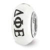 Sterling Silver Reflections Hand Painted Delta Phi Epsilon Glass Bead