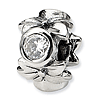 Sterling Silver Reflections CZ Accent Bead