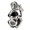 Sterling Silver Reflections June CZ Angel Bead