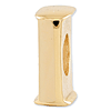 Sterling Silver Gold-plated Reflections Letter I Bead