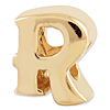 Sterling Silver Gold-plated Reflections Letter R Bead