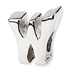 Sterling Silver Reflections Letter W Bead