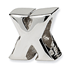 Sterling Silver Reflections Letter X Bead