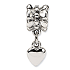Sterling Silver Reflections Heart Dangle Bead