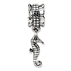 Sterling Silver Reflections Sea Horse Dangle Bead