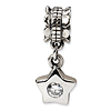 Sterling Silver Reflections CZ Star Dangle Bead