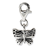 Sterling Silver Reflections Butterfly Click-on for Bead