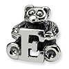 Sterling Silver Reflections Kids Letter E Bead