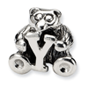 Sterling Silver Reflections Kids Letter Y Bead