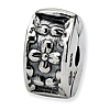 Sterling Silver Reflections Kids Floral Clip Bead