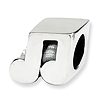 Sterling Silver Reflections Kids Music Notes Bead