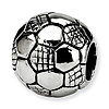 Sterling Silver Reflections Kids Soccer Ball Bead