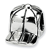 Sterling Silver Reflections Kids Baseball Cap Bead