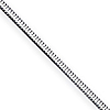 Sterling Silver 1.5mm Diamond-cut Flat Snake Chain