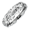Sterling Silver Stackable Expressions 4.5mm Ornate Ring