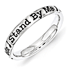 Sterling Silver Stackable Stand By Me Ring
