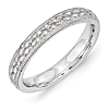 Sterling Silver Stackable 3.5mm Pebble Pattern Ring