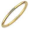Gold-plated Sterling Silver Stackable 1.5mm Polished Ring