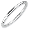 Sterling Silver Stackable 1.5mm Domed Ring