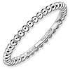 Sterling Silver Stackable 1.5mm Bead Ring
