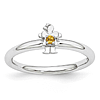 Sterling Silver Stackable Expressions Citrine Girl Ring