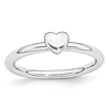 Sterling Silver Stackable Expressions Puffed Heart Ring