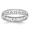 Sterling Silver Stackable Expressions Pisces Zodiac Ring