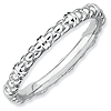 Sterling Silver Stackable Expressions 2.25mm Fancy Cable Ring