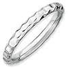 Sterling Silver Stackable 2.25mm Hammered Ring