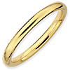 Gold-plated Sterling Silver Stackable 2.25mm Polished Ring
