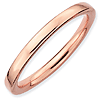 18kt Rose Gold-plated Sterling Silver Stackable 2.25mm Ring