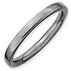  Black-plated Sterling Silver Stackable Expressions 2.25mm Ring