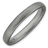 Sterling Silver Stackable 3.25mm Rhodium Satin Ring