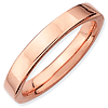 Pink-plated Sterling Silver Stackable Expressions Ring 3.25mm