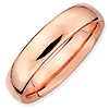 Sterling Silver Stackable Expressions Pink-plated Polished Ring