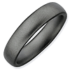 Black-plated Sterling Silver Stackable 4.5mm Flat Satin Ring